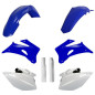 POLISPORT KOMPLET PLASTIKÓW YAMAHA WR 250F '07-'14; WR 450F '07-'11 Z OSŁONAMI AMORTYZATORÓW KOLOR NIEBIESKO BIAŁY OEM