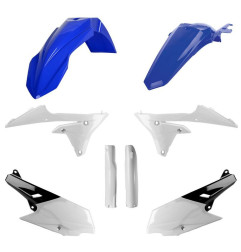 POLISPORT KOMPLET PLASTIKÓW YAMAHA WR 250F '15-'19; WR 450F '16-'18 Z OSŁONAMI AMORTYZATORÓW KOLOR NIEBIESKO BIAŁY OEM