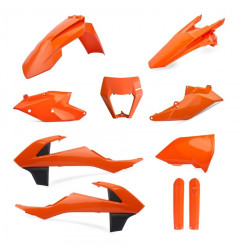 POLISPORT KOMPLET PLASTIKÓW KTM EXC/EXC-F TPI '17-'19 Z OSŁONĄ LAMPY I OSŁONAMI AMORTYZATORÓW KOLOR POMARAŃCZOWY