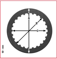 TRW ZF PRZEKŁADKI TARCZ SPRZĘGŁOWYCH HONDA CB 1000 SUPER FOUR 93-95, CBR 1000 87-00, VT 1100 SHADOW 95-02,