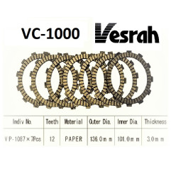 TARCZE SPRZĘGŁOWE VESRAH  VC-1000