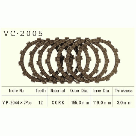 TARCZE SPRZĘGŁOWE VESRAH  VC-2005