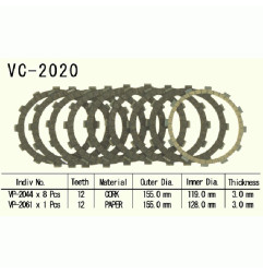 TARCZE SPRZĘGŁOWE VESRAH VC-2020