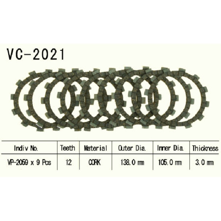 TARCZE SPRZĘGŁOWE VESRAH  VC-2021