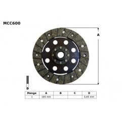 TRW ZF TARCZA SPRZĘGŁOWA BMW R45 81-86, R 65 85-93, R 80 / 100 80-96, (EBS6601)