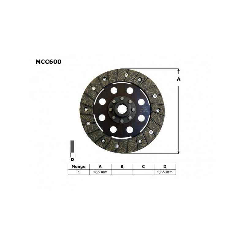 TRW ZF TARCZA SPRZĘGŁOWA BMW R45 81-86, R 65 85-93, R 80 / 100 80-96, (EBS6601)