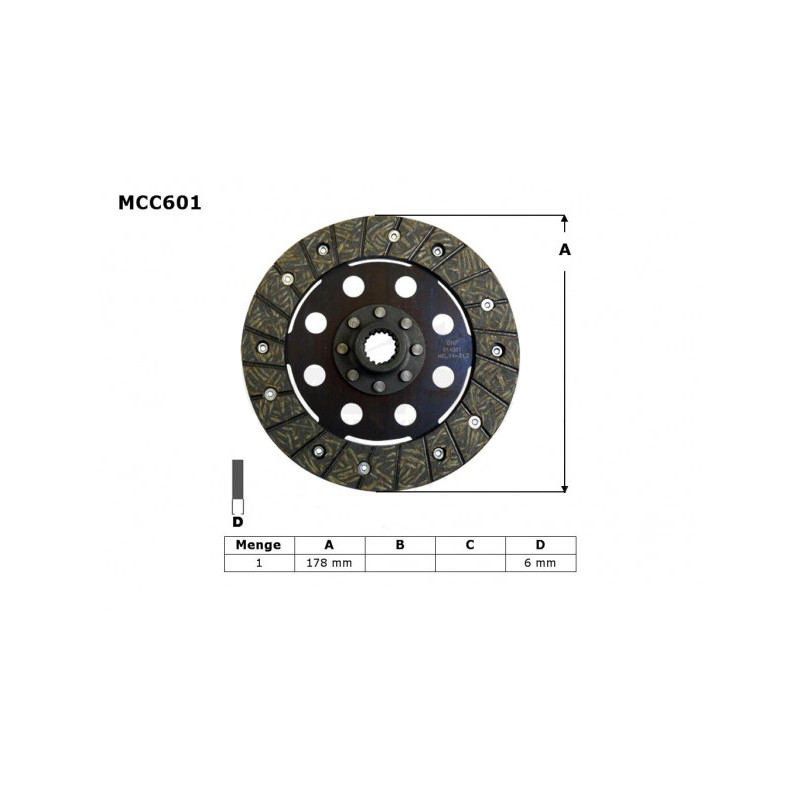 TRW ZF TARCZA SPRZĘGŁOWA BMW R 50 / 60 69-73, R 75 69-80, R 90 73-76, R 100 76-80, (EBS6603) (PROMOCJA)