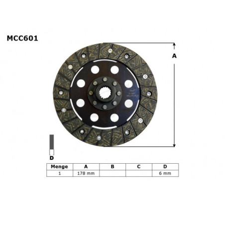 TRW ZF TARCZA SPRZĘGŁOWA BMW R 50 / 60 69-73, R 75 69-80, R 90 73-76, R 100 76-80, (EBS6603) (PROMOCJA)