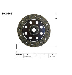TRW ZF TARCZA SPRZĘGŁOWA BMW K 75 C / RT / S 85-96, (EBS6604)