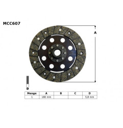 TRW ZF TARCZA SPRZĘGŁOWA BMW K 1200 RS 97-05, K 1200 GT 01-05,