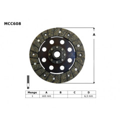 TRW ZF TARCZA SPRZĘGŁOWA BMW R 1100 R / S 98-05, 1150 GS / ADV / R / RS / RT 99-06,