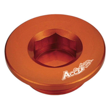 ACCEL KOREK INSPEKCYJNY POKRYWY ZAPŁONU KTM SXF250/350/450/505 '07-'13 KOLOR POMARAŃCZOWY