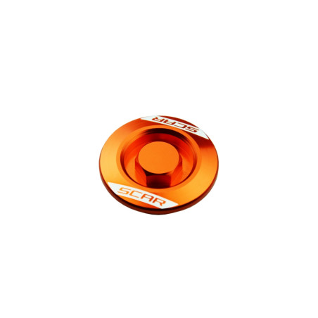 SCAR RACING KOREK WLEWU OLEJU KTM 50-450 SX / SXF '06-'25, 125-500 EXC / EXCF / TPI '06-'25 KOLOR POMARAŃCZOWY