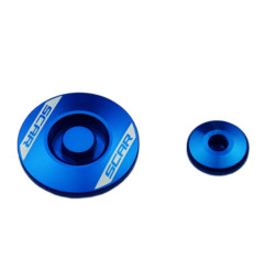 SCAR RACING KORKI INSPEKCYJNE SILNIKA YAMAHA YZ 450F '23-'25, YZ 450FX '24-'25, WR 450F '24-'25 KOLOR NIEBIESKI