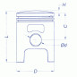TŁOK METEOR YAMAHA DT LC / DT MX 125 (56,75) TŁOK METEOR YAMAHA DT LC / DT MX 125 (56,75)