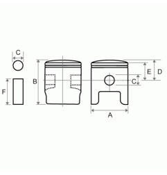 TŁOK TKRJ YAMAHA JOG 27V CE50 (40,25)