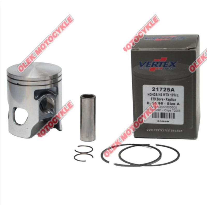 VERTEX TŁOK HONDA MTX 125R, NS 125 (55,97MM) (PIERŚCIENIE 53010005600 x 2 SZT.) VERTEX TŁOK HONDA MTX 125R, NS 125 (55,97MM) (PIERŚCIENIE 53010005600 x 2 SZT.)