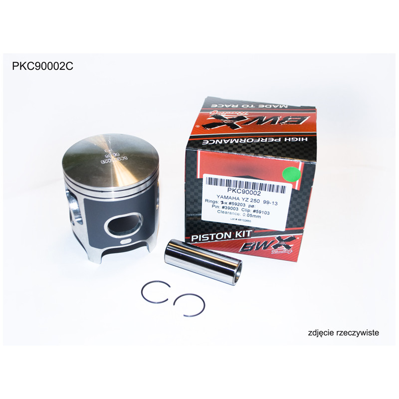 BEARING WORX TŁOK YAMAHA YZ 250 (YZ250) '99-'22 (66,37MM) PIERŚCIENIE RIK (2SZT.)