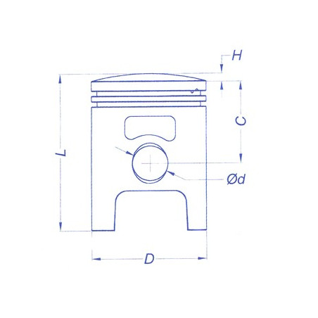 TŁOK CYLINDRA AIRSAL SPORT 50, HONDA AC (39,00)