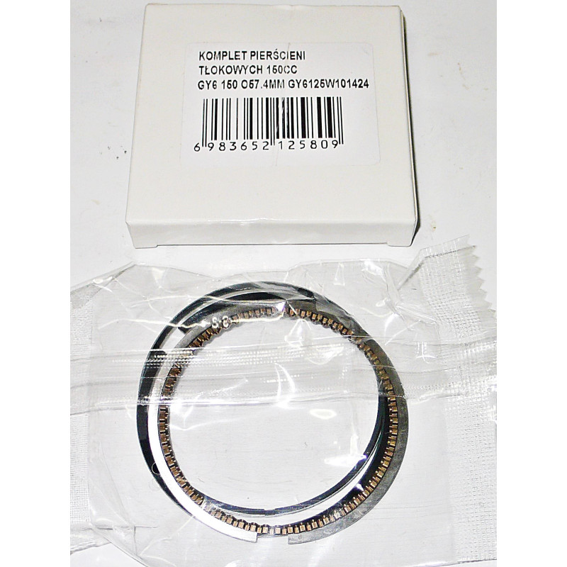 KOMPLET PIERŚCIENI TŁOKOWYCH POWER FORCE GY6 150 CCM 57.4MM GY6125W101424 KOMPLET PIERŚCIENI TŁOKOWYCH POWER FORCE GY6 150 CCM 57.4MM GY6125W101424
