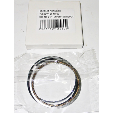 KOMPLET PIERŚCIENI TŁOKOWYCH POWER FORCE GY6 150 CCM 57.4MM GY6125W101424