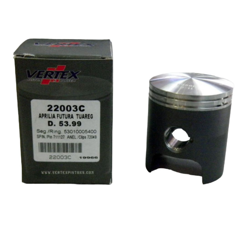 VERTEX TŁOK APRILIA 125 AF1, RX,RS, PEGASO (54,00MM) (PIERŚCIENIE 53010005400 x 2 SZT.) VERTEX TŁOK APRILIA 125 AF1, RX,RS, PEGASO (54,00MM) (PIERŚCIENIE 53010005400 x 2 SZT.)