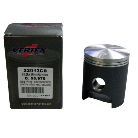 VERTEX TŁOK GILERA 125 (SP01, SP02) (55,995MM) (PIERŚCIENIE 53010005600 X 2 SZT)