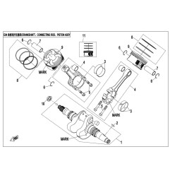 9. Tłok cfmoto 800 X8 0800-040001-10020 selekcja II