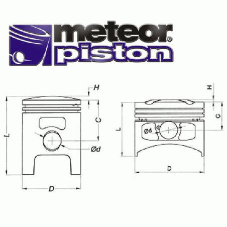 TŁOK METEOR VESPA P 125 K (52,70)