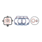 KOMPLET USZCZELEK TOP-END RMS PIAGGIO HEXAGON 125/150 KOMPLET USZCZELEK TOP-END RMS PIAGGIO HEXAGON 125/150