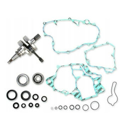 WISECO WAŁ KORBOWY HONDA CRF 250R '10-'15 (Z ŁOŻYSKAMI I USZCZELNIACZAMI NA WAŁ ORAZ KOMPLETEM USZCZELEK NA DÓŁ SILNIKA)