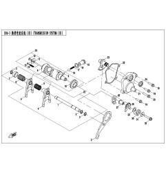 25. Uszczelka pokrywy zmiany biegów cfmoto 500 X5 0180-065003