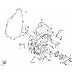 13. Uszczelka pokrywy magneta cfmoto 500 X5, 0180-014002, CF188-014002