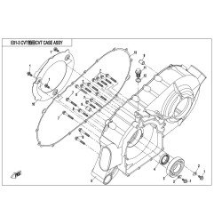 13. Uszczelka pokrywy CVT cfmoto 800 X8 0800-013102