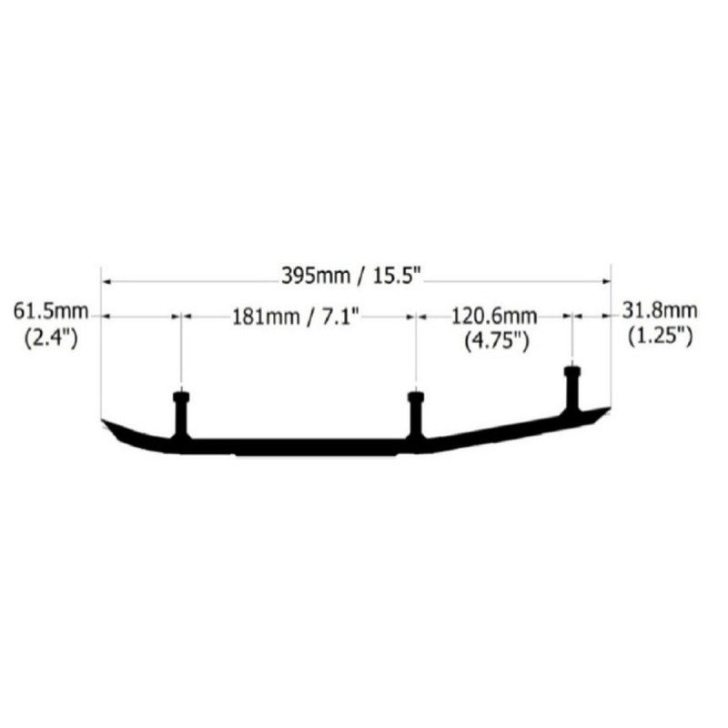 SPI SNOW WIDIA PŁOZY POLARIS INDY 550 '14-'24, VOYAGEUR 550 '17-'24, WIDETRACK 550 '16-'19, INDY 600 '13-'22