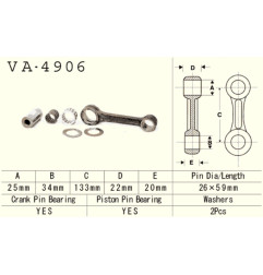 VESRAH 2026/03 KORBOWÓD KAWASAKI JS 750 '92-'95 (SKUTER WODNY) (MADE IN JAPAN)