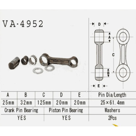 VESRAH 2026/03 KORBOWÓD YAMAHA FX 700 '93-'94, WRB 700 '93-'94, WVT 1100 '93-'95, WRA 650 WAVE RUNNER '92-'95