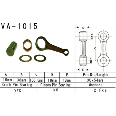 VESRAH KORBOWÓD HONDA TRX 250 TE FOURTRAX RECON '09-'19 (VA1015) (MADE IN JAPAN)