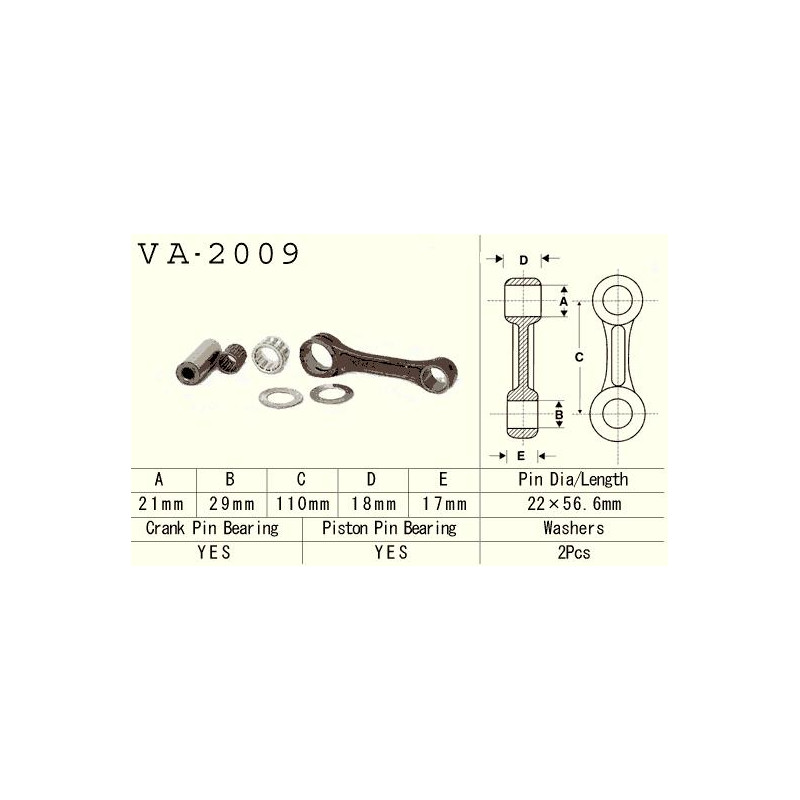 VESRAH KORBOWÓD YAMAHA YFS 200 (YFS200) BLASTER '88-'06 (VA2009) (MADE IN JAPAN) VESRAH KORBOWÓD YAMAHA YFS 200 (YFS200) BLASTER '88-'06 (VA2009) (MADE IN JAPAN)