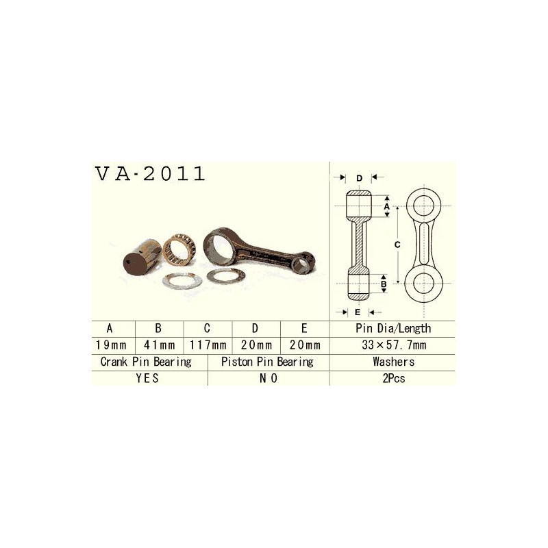 VESRAH KORBOWÓD YAMAHA YFM 400 (YFM400) BIG BEAR '99-'13 (VA2011) (MADE IN JAPAN)