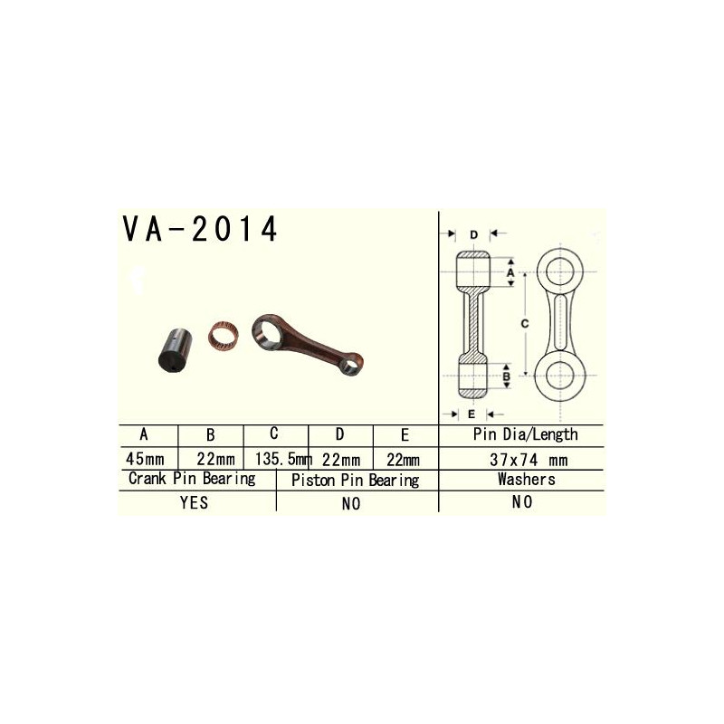 VESRAH KORBOWÓD YAMAHA YFM 600 (YFM600) GRIZZLY '98 (VA2014) (MADE IN JAPAN)