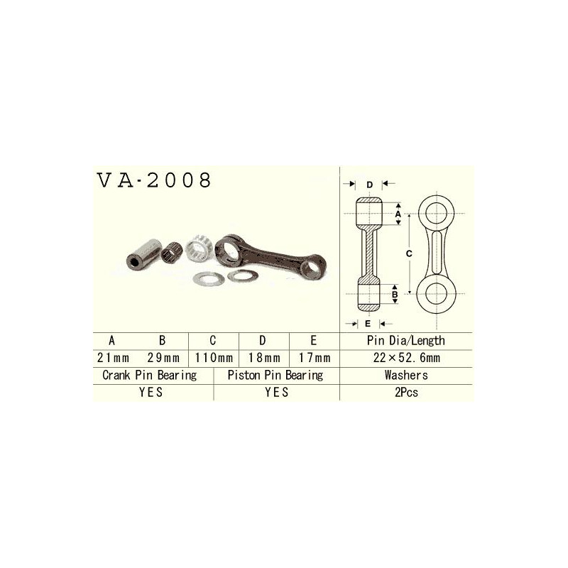 VESRAH KORBOWÓD YAMAHA YFM 350 (YFM350) BANSHEE '87-'06 (VA2008) (MADE IN JAPAN)