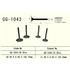 VESRAH ZAWÓR SSĄCY HONDA XL 600R/XR 650L/XR 600R, XL 650V TRANSALP '00-07' (2 NA POJAZD) (OEM: 14711-MG3-000) (1SZT.)