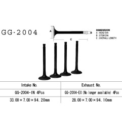 VESRAH ZAWÓR SSĄCY YAMAHA XJ 650 80-84, XJ650 80-84, XJ 750 '82-85' (33,0X7,00X94,20) (OEM: 16G-12111-00,4H7-12111-00)