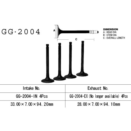 VESRAH ZAWÓR SSĄCY YAMAHA XJ 650 80-84, XJ650 80-84, XJ 750 '82-85' (33,0X7,00X94,20) (OEM: 16G-12111-00,4H7-12111-00)