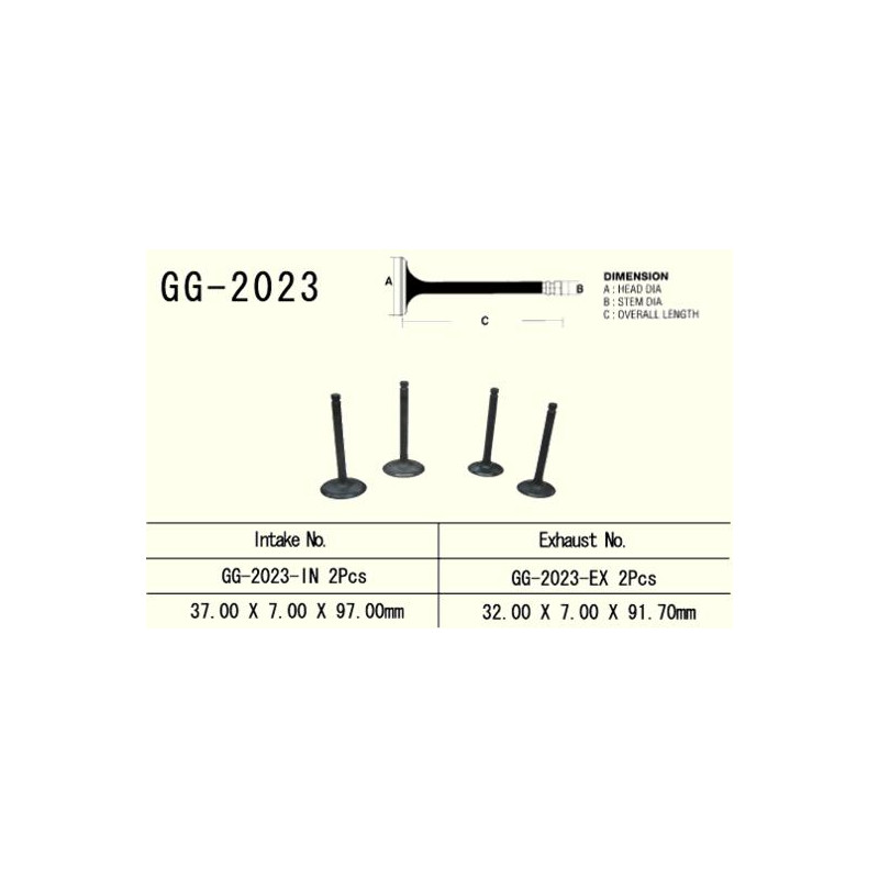 VESRAH ZAWÓR SSĄCY YAMAHA YFM 600 GRIZZLY '98-'01, XT600 '87-'03, TT600S/E/R/RE '83-'04 (37,0X7,0X97,0 MM)