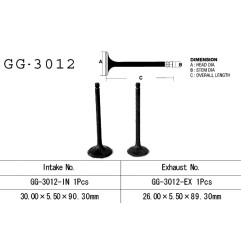 VESRAH ZAWÓR SSĄCY SUZUKI GN 125 82-, DR 125 82-85, FL 125 '07-17' (30,00X5,5X90,30MM) (OEM: 12911-05211) (1SZT.)