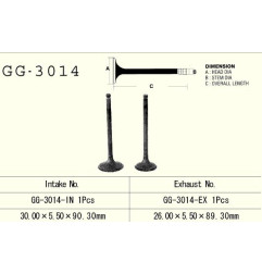 VESRAH ZAWÓR SSĄCY SUZUKI DR 125/ DRZ125 '86-'17, GN 125 '91-'97 (30,00X5,50X90,30MM) (OEM: 12004-S003,12911-24400)