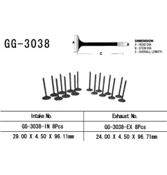 VESRAH ZAWÓR SSĄCY SUZUKI GSXR 750 SRAD '96-99' (OEM: 12911-33E00) (1SZT.) (MADE IN JAPAN)