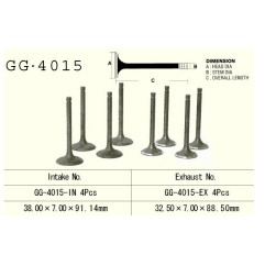 VESRAH ZAWÓR SSĄCY KAWASAKI KLR 650 '87-'09, GPZ 1100 UNITRAK '83-'85, ZN 1100B LTD '84-85' (OEM: 12004-1021,12004-1087)